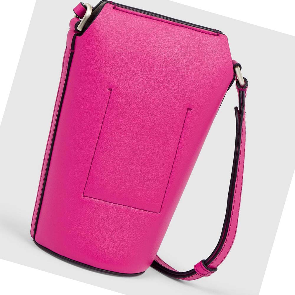 Women's Ecco HYBRID POT Bags Pink | USA 285FDN